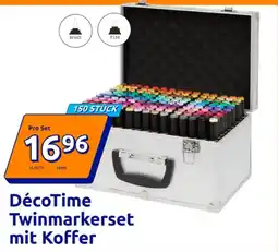 Action Décotime twinmarkerset mit koffer Angebot