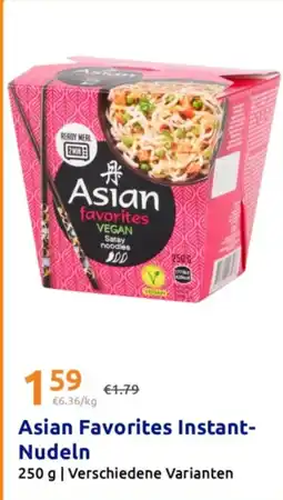 Action Asian Favorites Instant- Nudeln Angebot
