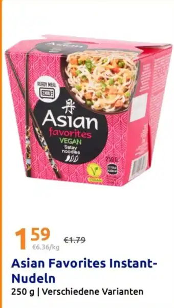 Action Asian Favorites Instant- Nudeln Angebot
