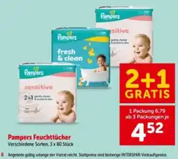 Interspar Pampers Feuchttücher Angebot