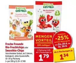 Interspar Freche freunde bio-fruchtchips oder smoothie-chips Angebot