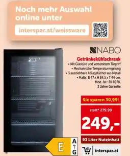 Interspar Getränkekühlschrank Angebot