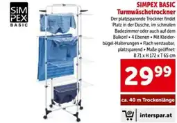 Interspar Simpex basic turmwäschetrockner Angebot