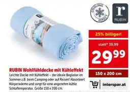 Interspar Rubin wohlfühldecke mit kühleffekt Angebot