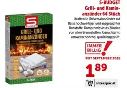 Interspar S-budget grill- und kamin- anzünder Angebot