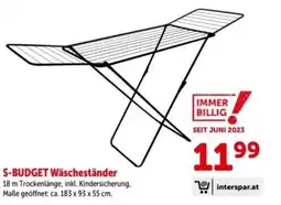 Interspar S-budget wäscheständer Angebot