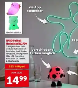 Interspar Nabo fußball nachtlicht nl2700 Angebot