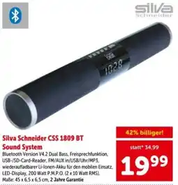 Interspar Silva schneider css 1809 bt sound system Angebot