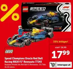 Interspar Speed champions oracle red bull racing rb20 f1 rennauto 77243 Angebot