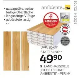 XXXLutz Landhausdiele eiche lebhaft ambiente per m² Angebot