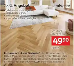 XXXLutz Fertigparkett eiche fischgrät Angebot