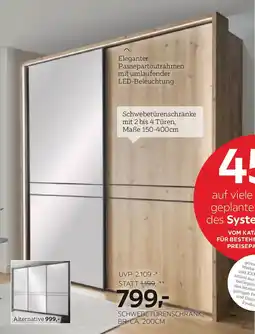 XXXLutz Schwebetürenschrank br. ca. 200cm Angebot