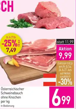 Sutterlüty Österreichischer schweinebauch ohne knochen Angebot