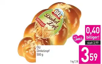 Sutterlüty Ölz Dinkelzopf Angebot