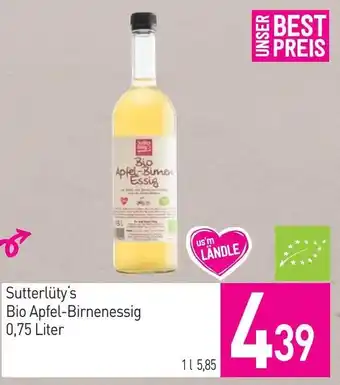 Sutterlüty Sutterlüty's Bio Apfel-Birnenessig Angebot