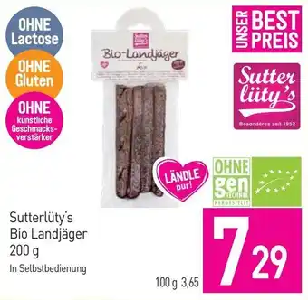 Sutterlüty Sutterlüty's Bio Landjäger Angebot