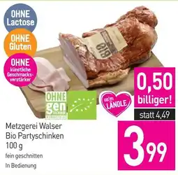 Sutterlüty Metzgerei Walser Bio Partyschinken Angebot