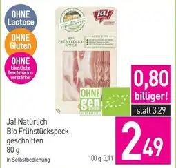 Sutterlüty Ja! Natürlich Bio Frühstückspeck geschnitten Angebot