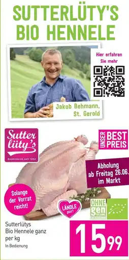 Sutterlüty Sutterlütys Bio Hennele ganz Angebot