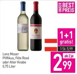 Sutterlüty Lenz moser pfiffikus, féte rosé oder alter knabe Angebot