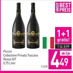 Sutterlüty Piccini collezione privata toscana rosso igt Angebot