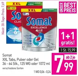 Sutterlüty Somat xxl tabs, pulver oder gel 1 Angebot