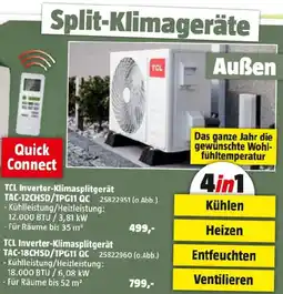 Bauhaus TCL Inverter-Klimasplitgerät Angebot