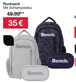 Woolworth Bench. Rucksack Angebot