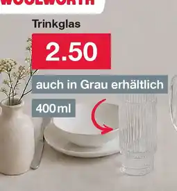 Woolworth Trinkglas Angebot