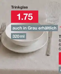 Woolworth Trinkglas Angebot