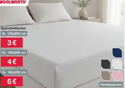 Woolworth Spannbetttücher Angebot
