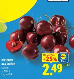 Lidl Kirschen aus Italien Angebot