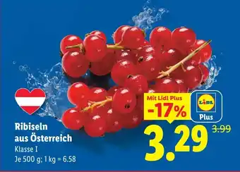 Lidl Ribiseln aus Österreich Angebot