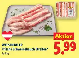 Lidl WIESENTALER Frische Schweinebauch Streifen Angebot