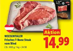 Lidl Wiesentaler frisches t-bone steak vom rind Angebot