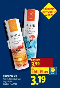 Lidl Sushi Pop Up Angebot
