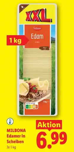 Lidl Milbona edamer in scheiben Angebot
