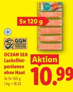 Lidl Ocean sea lachsfilet- aktion portionen ohne haut Angebot