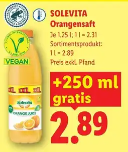 Lidl Solevita orangensaft Angebot