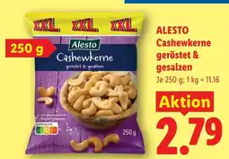 Lidl Alesto cashewkerne geröstet & gesalzen Angebot
