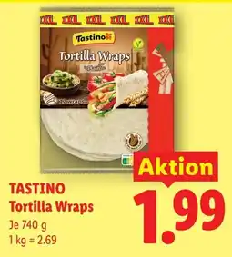 Lidl Tastino Tortilla Wraps Angebot