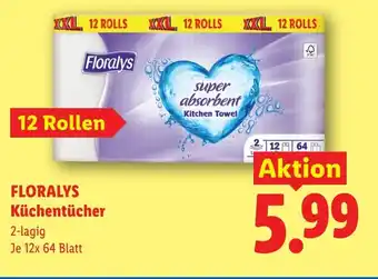 Lidl FLORALYS Küchentücher Angebot