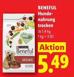 Lidl Beneful hunde- nahrung trocken Angebot