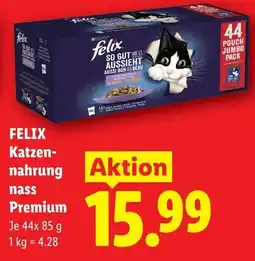 Lidl FELIX Katzen- nahrung nass Premium Angebot