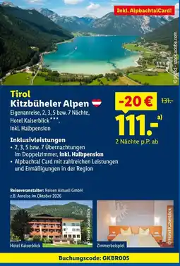 Lidl Tirol kitzbüheler alpen Angebot