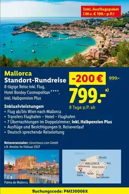 Lidl Mallorca Standort-Rundreise Angebot