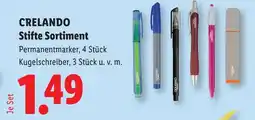 Lidl Crelando stifte sortiment Angebot