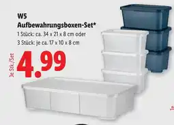 Lidl W5 Aufbewahrungsboxen-Set Angebot