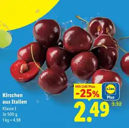 Lidl Kirschen aus Italien Angebot