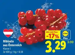 Lidl Ribiseln aus Österreich Angebot